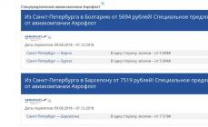 Rabatt på flyg till pensionärer från Aeroflot Aeroflot i ett år