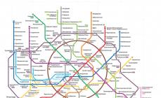 Moscow Central Circle - metro station map